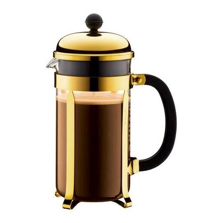 Kaffebrygger guld/glas 1 l 8 kop Bodum Chambord
