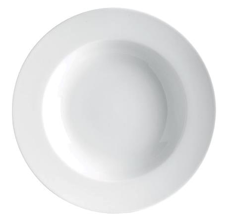 Pastatallerken 270 mm hvid porcelæn 