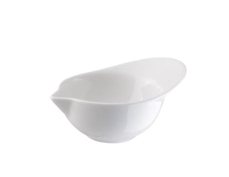 Sauce/dip skål oval B90 x D70 x H40 mm hvid porcelæn ( Lille model )